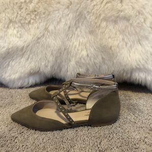 Taupe funky flats